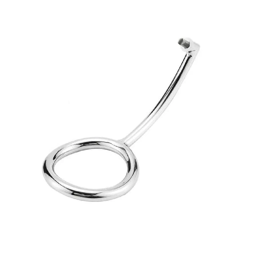 Set 4663 Steel DiscreetChoice Ring with Anal Stainless Hook Cock 0122